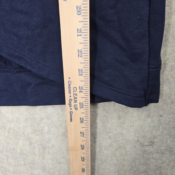 Old Navy Active Navy Blue Asymmetrical Long Sleeve Top Womens Small Cotton Blend - Picture 4 of 5